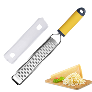 Chất lượng cao bằng thép không gỉ nhãn hiệu đa chức năng phẳng khắc zester pho mát vắt tay - Product Image 1