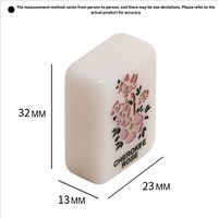 Tuiles de Mahjong Américaines Classiques de Haute Qualité, Qualité Casino, 32 mm, en Acrylique, Impression de Logo Personnalisé pour une Personnalisation Unique