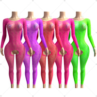 ELITES Source Factory Wholesale Top Ranking New Arrivals Exotic Dancewear Sets Rave Outfit Fishnet Bodysuit g String Thong