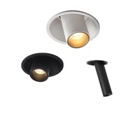 Ecolux Plafonnier orientable moderne pour centre commercial, en aluminium, COB LED 10W, éclairage encastré