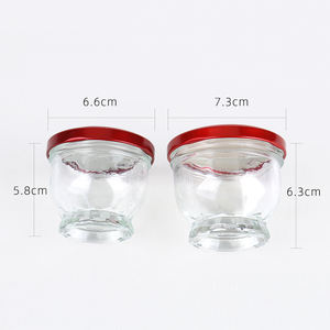 Vente en gros bon marché 75ml 100ml <span class=keywords><strong>Mini</strong></span> <span class=keywords><strong>pot</strong></span> à <span class=keywords><strong>confiture</strong></span> en verre <span class=keywords><strong>vide</strong></span> transparent pour nid d'oiseau - Product Image 5