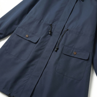 Nouvelle Trench-Coat Homme Tendance Imperméable en Tissu Oxford Léger à Capuche 100% Polyester Séchage Rapide Décontracté pour l'Extérieur