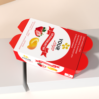Boîtes en papier personnalisées pour yaourt, design économique, haute qualité, qualité alimentaire, réfrigérables, type enveloppe