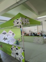 Aluminium Business Easy Marquee Gazebo Auvent Tente Impression Intérieur Extérieur Vente en gros Usine Publicité 10ft 15ft 20ft Argent 1pc