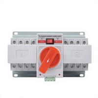 Vente directe d'usine, commutateur de transfert automatique à double alimentation ATS pour usage domestique, niveau CB, 220V, 2P 4P 63A