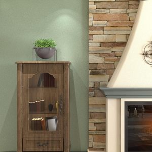 Laatse Papier peint auto-adhésif gaufré vert 15.7 "x 393" Papier de contact lavable Vintage Green Silk Textured Wall - Product Image 4