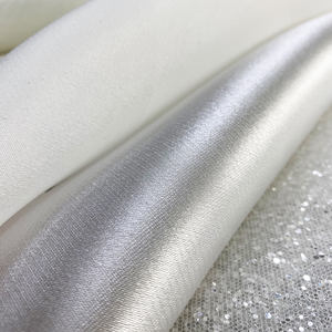 Parlak parlaklık ile düşes saten İtalyan saten ipek kumaş - Product Image 4