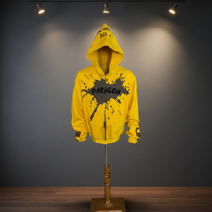 Custom 400 GSM 100% Cotton Fleece custom <b>puller</b> Zip Up Hoodie With Distressed embroidery and Screen Print Streetwear Design - Product Image 4