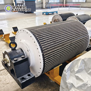 ดรัมไฟฟ้าแบบขับเคลื่อนโดยตรงด้วยแม่เหล็กถาวรแบบโรเตอร์ภายนอกสำหรับสายพานลำเลียงประสิทธิภาพสูง เหมาะสำหรับการส่งกำลังด้วยสายพาน - Product Image 1