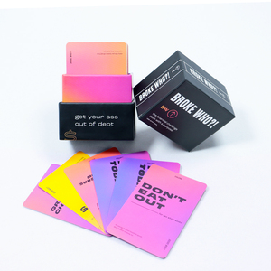 Juego de mesa de alta calidad, venta al por mayor, divertido, Impresión de bebidas, juego de cartas personalizado - Product Image 1