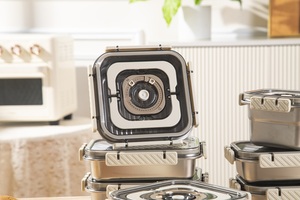 Chất lượng cao 304 thép không gỉ Hộp chân không với hình ảnh bìa kín kín thực phẩm hộp lưu trữ tủ lạnh tủ đông lưu trữ hộp - Product Image 6