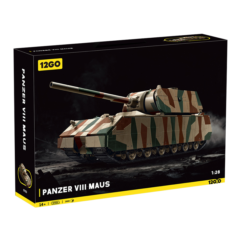 12GO 97025 2026 NEW MOC Super-Heavy Tank Bricks Model DIY