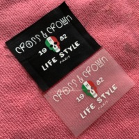 Diseño personalizado de hierro en la etiqueta de transferencia, logotipo de transferencia de calor de marca para pantalones cortos