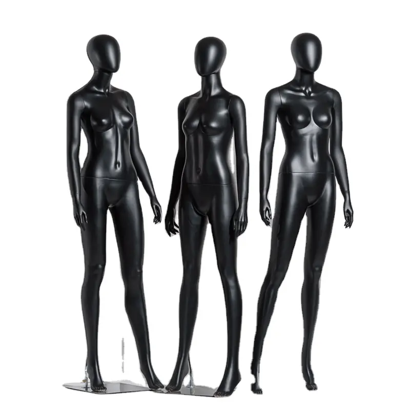 Manequim de plástico moda feminina corpo inteiro moderno exibição da janela manequim branco brilhante