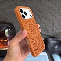 Coque de protection pour iPhone 18 Pro Max 17 16 Plus 15 avec dissipation thermique en nid d'abeille, couleur bonbon