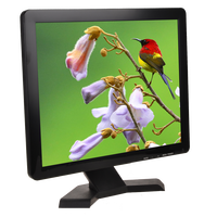 Moniteur LCD BNC 17 pouces, résolution 1280*1024, moniteur d'ordinateur LED CCTV 17 pouces