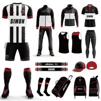 Grosir Pabrik Jersey Sepak Bola Pria Cepat Kering Bahan Spandex/Polyester Dapat Disesuaikan Nomor dan Nama Tim Melalui Transfer Termal Olahraga