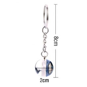 New Arrival 12 Zodiac Sign Keychains <b>Sphere</b> <b>Ball</b> Crystal Key Chains Key Rings Scorpio Leo Aries Constellation for Birthday Gifts - Product Image 6