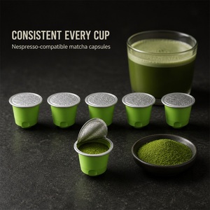 แคปซูลมัทฉะ Clean Label ใช้ได้กับเครื่อง Nespresso ให้พลังงานเพื่อสุขภาพ ชาเขียวแบบแคปซูลเสิร์ฟเดี่ยว สั่งซื้อจำนวนมาก - Product Image 3