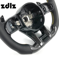Volant en cuir lisse personnalisé avec fibre de carbone pour Benz W204 W205 W206 W218 W447 W463 C43 C63 W211 W212 W213 W221 W463