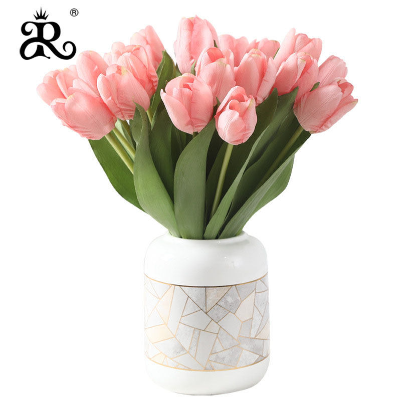 Недорогой Искусственный тюльпан на ощупь, искусственный цветок, сохраненный цветок для свадебного украшения дома