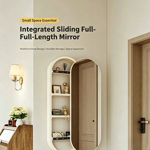 <span class=keywords><strong>Espejo</strong></span> de Pared Deslizable Oculto de Longitud Completa, <span class=keywords><strong>Espejo</strong></span> de <span class=keywords><strong>Baño</strong></span> Moderno Multifuncional, Elegante, Ahorrador de Espacio e Impermeable - Product Image 1