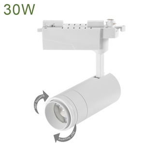 Zoomable COB dẫn ánh sáng theo dõi 15W/20W/30W thương mại chùm góc có thể điều chỉnh focusable thiết kế hiện đại tập trung theo dõi đèn - Product Image 4