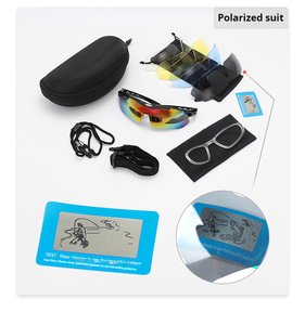 Gafas de Sol al por Mayor <span class=keywords><strong>para</strong></span> Exteriores de Alta Definición <span class=keywords><strong>para</strong></span> Ciclismo Pesca y Montar <span class=keywords><strong>en</strong></span> Bicicleta Set de Gafas Polarizadas con Cinco <span class=keywords><strong>Lentes</strong></span> - Product Image 5
