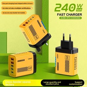 <span class=keywords><strong>Chargeur</strong></span> USB PD double 240W 3PD avec lumière pour téléphones mobiles, charge intelligente Type-C - Product Image 3