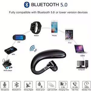 S109 Stereo Single <b>Wireless</b> Earbuds Business Hands-free Call Sports Headphones with Mic Ear Hooks Earphone with Box - Product Image 6