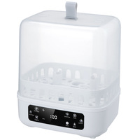 Chauffe-biberon, stérilisateur et sécheur 4-en-1 grande capacité 600W, appareil en plastique sans contrôle par application, pour soins de bébé, OEM
