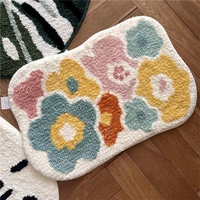 Leuchtend Rosa Erdbeer-Muster Teppich Unregelmäßige Form Gepunkteter Kunstwoll-Teppich für Wohnzimmer-Dekoration