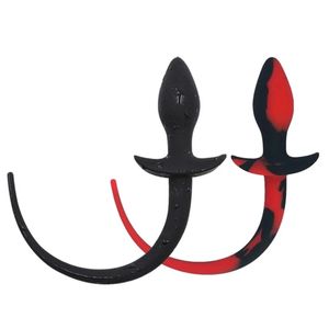 Juguetes Anales de Silicona de Alta Calidad para el Punto G, Juegos Sexuales, Tapón Anal con Cuentas para <span class=keywords><strong>Mujeres</strong></span>/Hombres, Tapón Anal con Cola de Perro Larga - Product Image 2