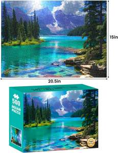 <span class=keywords><strong>Puzzle</strong></span> en carton personnalisé sur mesure, 500 pièces, jouet éducatif DIY, <span class=keywords><strong>paysage</strong></span> pour adultes - Product Image 1