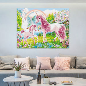 <span class=keywords><strong>Peinture</strong></span> à l'huile par numéros toile <span class=keywords><strong>peinture</strong></span> mère et enfant licornes peint à la main décor à la maison <span class=keywords><strong>peinture</strong></span> par numéro moderne mur Art cadeau - Product Image 4