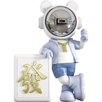 Ornement de rangement en résine, astronaute de dessin animé peint à la main, fabrication directe d'usine, décoration pour la maison et le salon