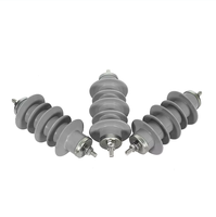 Parafoudre extérieur en caoutchouc silicone polymère et oxyde de zinc Shuangfeng YH10W-24S10C600 24kV pour protection contre la foudre, Zhejiang ISO9001