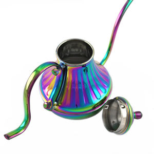 Bouilloire à café à dégoulinement moderne en acier inoxydable de couleur arc-en-ciel, écologique, luxe léger, style arabe - Product Image 4