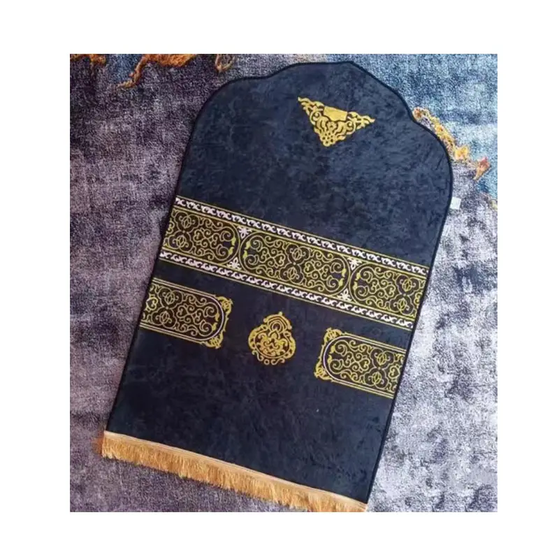 3d 인쇄 사용자 정의 이슬람기도 깔개 세트 좋은 품질 sajadah 여행 포켓 기도 매트 선물 라마단 기도 매트