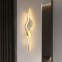 Applique Murale LED Moderne Minimaliste Nordique, Corps en Aluminium de Luxe, Éclairage de Grille pour Canapé, Décoration Murale d'Arrière-plan pour Chambre et Salon