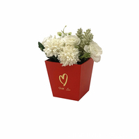 INUNION Flower Paper Vase for Bouquet Flower Box Custom Paper Box for Valentine's Day and Mother's Day