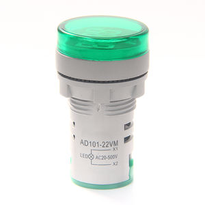 AD101-22VM 6v-600v पीले गोल प्रकार प्लास्टिक के नेतृत्व वाले सूचक वोल्टमीटर पायलट प्रकाश - Product Image 6