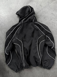 Custom <strong>Lightweight</strong> Nylon Zipper Windbreaker <strong>Jackets</strong> Mesh Panels 3M Reflective <strong>Waterproof</strong> Rain <strong>Jacket</strong> for Men Outdoor Sportswear - Product Image 2