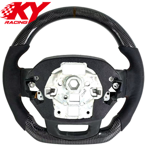 Volant sport en cuir et fibre de carbone personnalisé, adapté aux Ford Raptor F150 XLT F250 F350 2019-2025 - Product Image 3