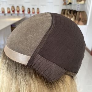 Nuovo Arrivo Parrucche di Capelli Umani Naturali Europei Senza Colla Ombre Biondo Ondulato per Donne Bianche con Base in Monofilamento 5"*5" - Product Image 5