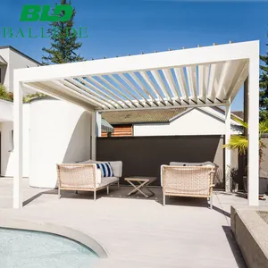 Regenbescherming Pergola Luifel Schaduw Terras Dak Elektrische Patio Cover