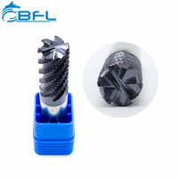 Fraise à dégrossir et à finir en carbure monobloc BFL à 6 dents, fraise CNC en carbure monobloc, outil de fraisage en carbure