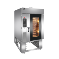 Haute qualité 5-64 plateau Commercial gaz Diesel électrique boulangerie four à Convection Air chaud four rotatif pour pain gâteau Biscuits