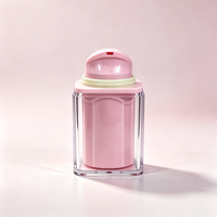 Flacon pompe cosmétique vide, carré, transparent, en matériau résistant, rechargeable, distributeur de lotion et de savon, anti-fuite, logo personnalisé