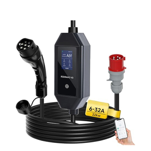 Vente directe d'usine, stations de recharge portables, chargeur EV 22KW, IP65, type 2, chargeur de voiture avec prise CEE - Product Image 1